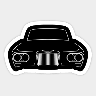 Sunbeam Venezia 1960s British classic car white outline graphic Sticker